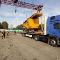 Перевозка бетонного завода из Дании в Россию
